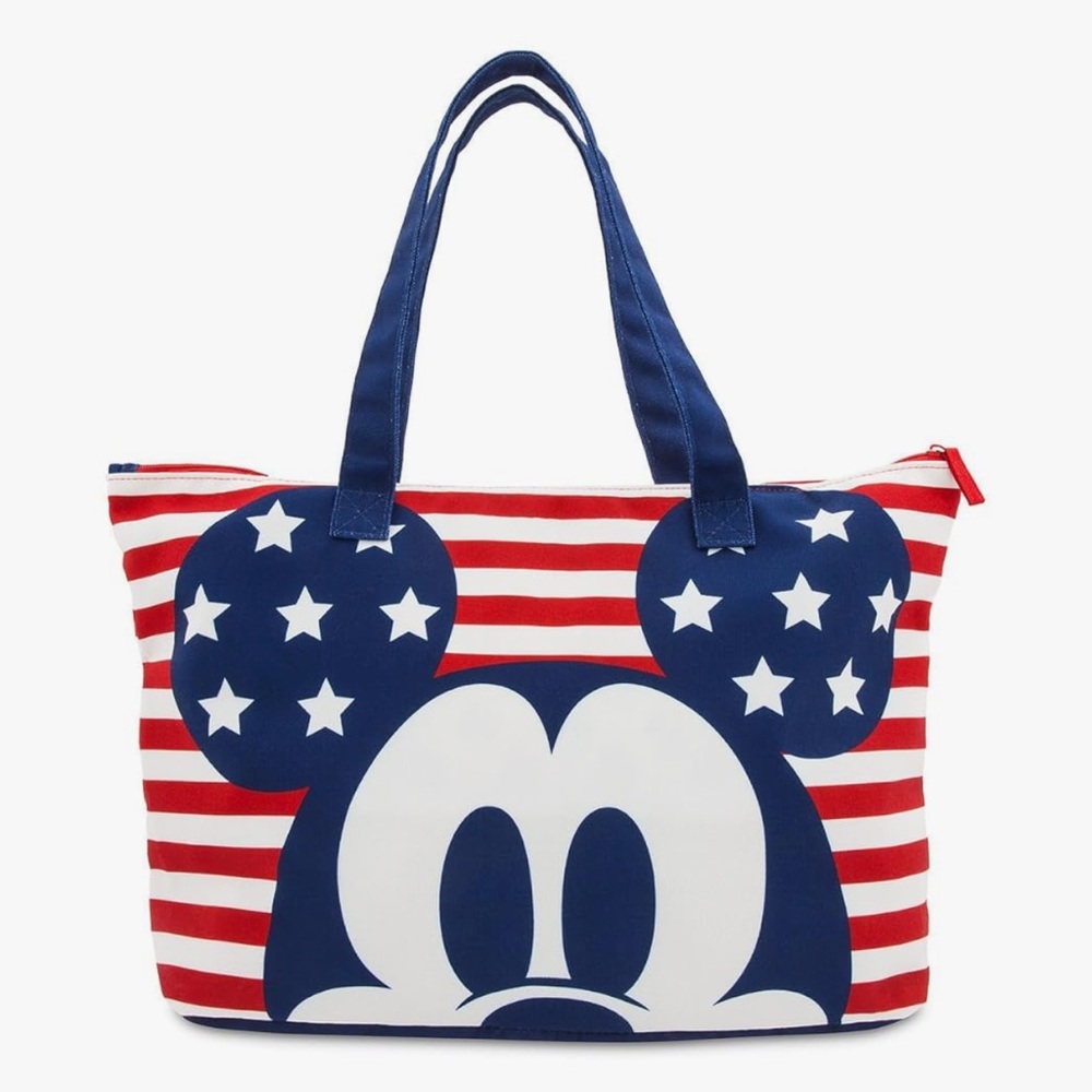 Disney  Mickey Mouse Americana Canvas Foldable Tote Bag